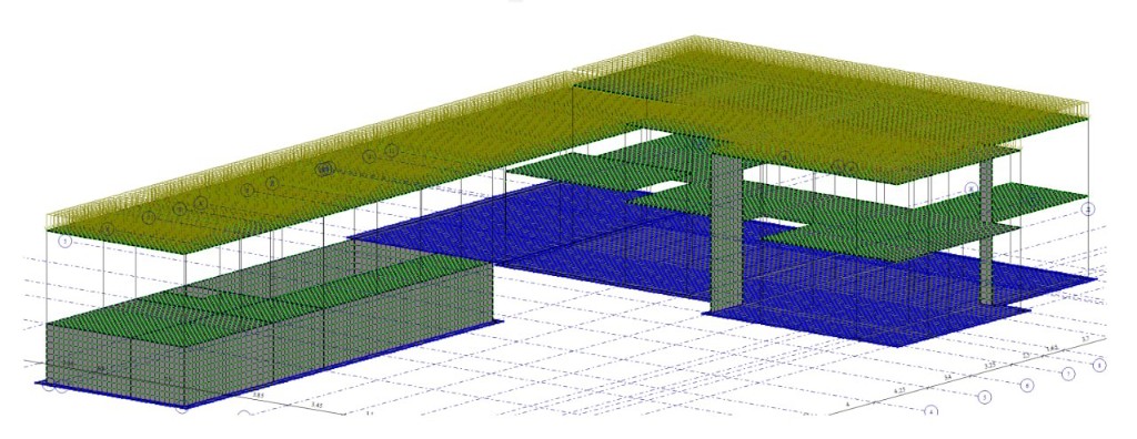 Calculation of reinforced concrete structures of a residential building